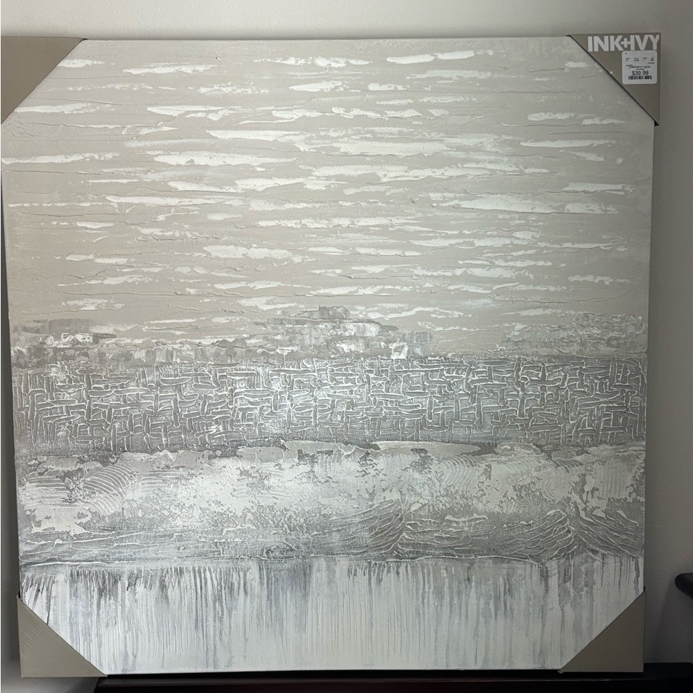 INK+IVY Modern Canvas Art in Gray and White